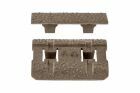 LOT DE 6 COUVRE RAIL M-LOK TYPE 2 - FLAT