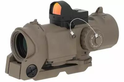 Lunette de vise type Elcan DR Gen2 1-4x32 RMR Tan Holy Warrior