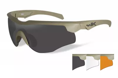 Lunettes balistiques ROGUE Comm Tan 3 crans WILEY X