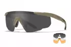 Lunettes balistiques SABER Advanced Tan 3 verres WILEY X