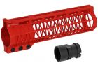 Mancraft CNC M4 Speedsoft Handguard - Color : Red- Length : 7\ 