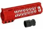 Mancraft CNC M4 Speedsoft Handguard - Color : Red- Length : 7\ 