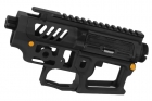 Mancraft M4 - AR15 Skeleton body - Dust cover color : Black- Take down pins color : Gold