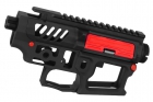 Mancraft M4 - AR15 Skeleton body - Dust cover color : Red- Take down pins color : Red