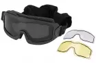 Masque AERO LANCER ANTIBUE NOIR PACK DE 3 ECRANS Lancer Tactical