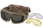 Masque AERO LANCER ANTIBUE TAN PACK DE 3 ECRANS Lancer Tactical