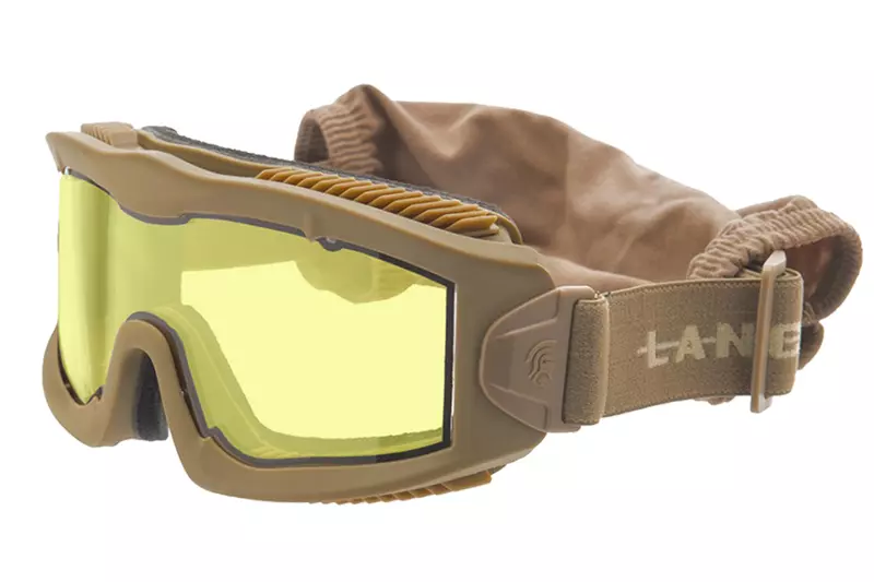 Masque Thermal Antibuée AERO Tan / Jaune Lancer Tactical