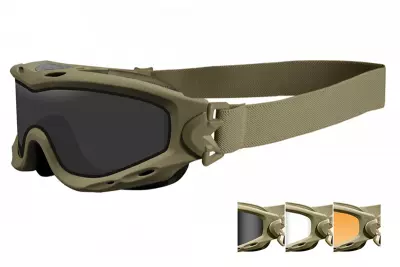 Masque balistique SPEAR Tan 3 crans WILEY X