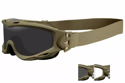 Masque balistique SPEAR Tan clair / fum crans WILEY X