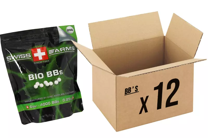 Sachet 1 Kg Billes Airsoft Bio Blanches 0.23 g 6 mm Blanches Bioval