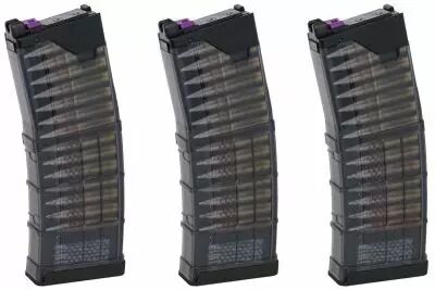 Pack 3 Chargeur 35 billes .300BLK Noir GBBR MWS Lancer T8 SP System