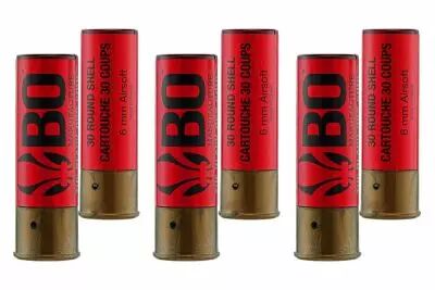 Pack de 6 cartouches Fusil  pompe airsoft BO/FABARM