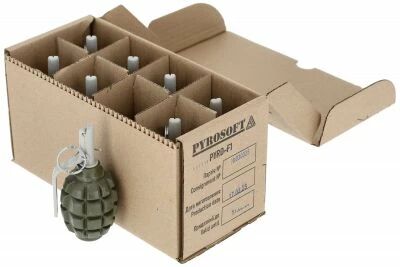 Pack 8 grenades-frag F1 PYROSOFT PIRO-F1-M