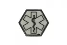 Paramedic Hexagon Rubber Patch ranger green