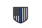Patch PVC Shield Thin Blue Line BREAKTHROUGH