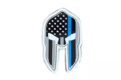 PATCH SPARTAN HELMET THIN BLUE LINE - CONDOR OUTDOOR
