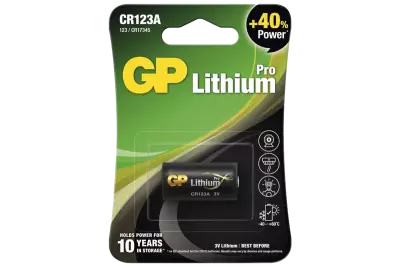 Pile GP CR 123A-2U1 Lithium PRO