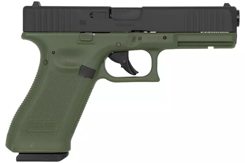 PIST GLOCK 17 GEN5 BBS 6MM CO2 < 2,0 J BLACK BATTLEFIELD GREEN UMAREX