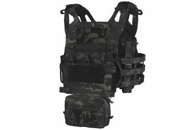 Plate Carrier Vest Wosport VE-106 Multicam Black