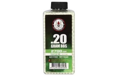 Pot de 2400 billes 0.20g traantes verte G&G Armament