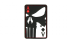 Punisher Ace of Spades Rubber Patch Color
