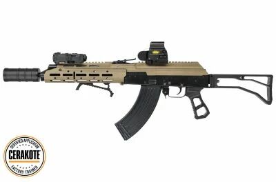 Rplique AKM Tokyo Marui Gbbr \ Hard Kick\  SLR 5KU FDE Cerakote Custom
