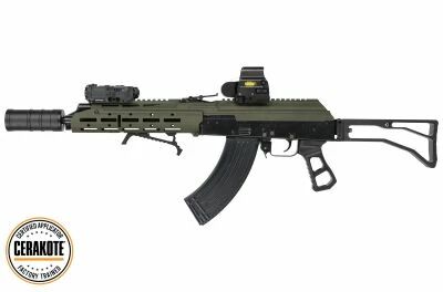 Rplique AKM Tokyo Marui Gbbr \ Hard Kick\  SLR 5KU OD Cerakote Custom
