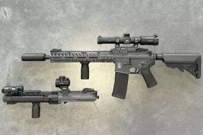 Rplique AR15 Double Config Chaos Grey Titan Custom