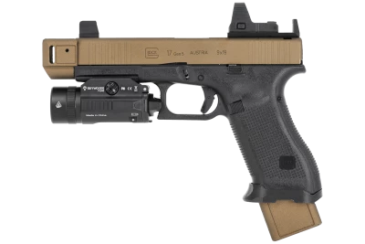 Custom Glock Bronze Canon Gauche