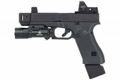 Custom Glock 45 Noir Canon Gauche