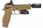 Custom Sig Sauer M17 P320 PROFORCE FDE Canon Droite