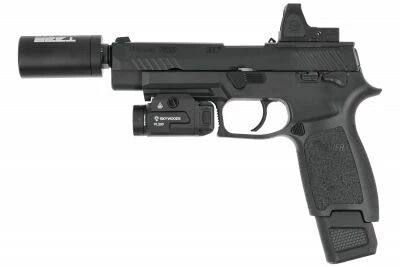 Custom Sig Sauer M17 P320 PROFORCE Noir Canon Gauche