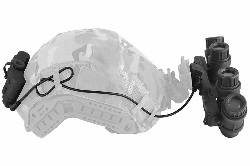 Lunettes Tactiques FMA GPNVG18 – Modèle Factice Pour Airsoft, Sans Fonction NVG, Avec Support Casque L4G24, Aspect Réaliste, Noir Mat, Réglage De L'écartement Des Objectifs