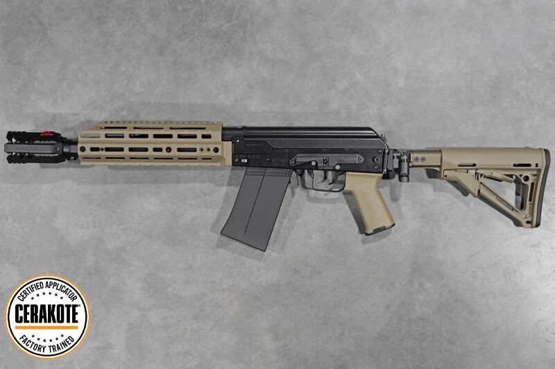 Rplique fusil  pompe SAIGA 12K Short Tokyo Marui Gaz Cerakote Custom