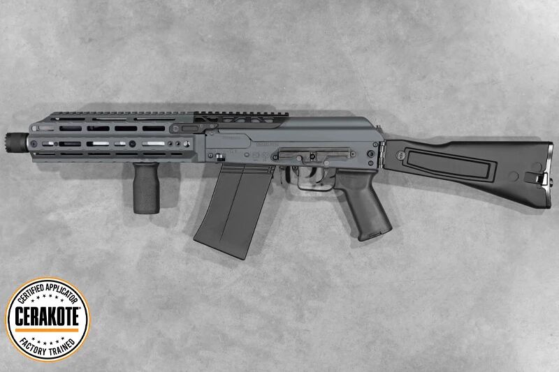 Rplique fusil  pompe SAIGA 12K Short Tokyo Marui Gaz Urban Cerakote Custom
