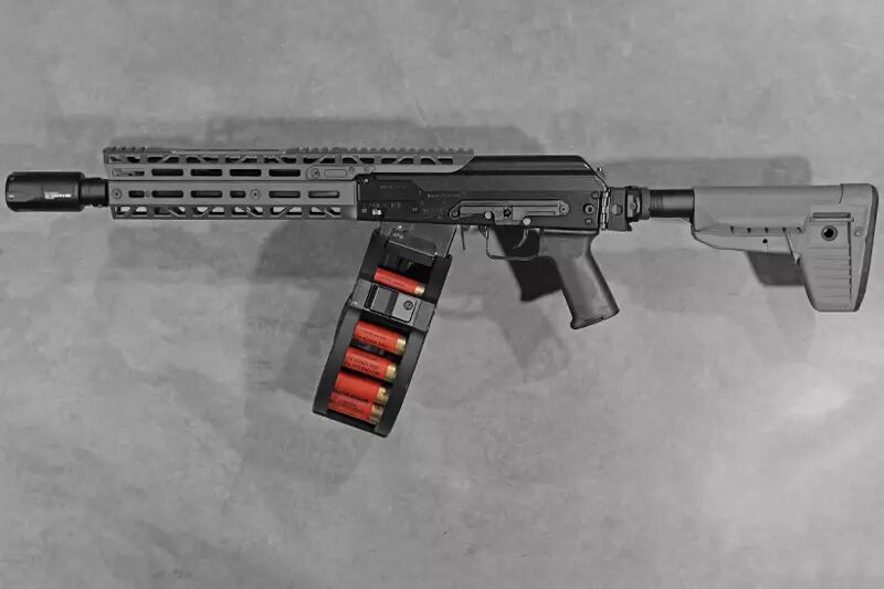 Rplique fusil  pompe SAIGA 12K Tokyo Marui Gaz ITP Urban Cerakote Custom