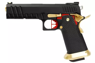 Rplique GBB HX2032 SEMI / FULL AUTO Noir & Or gaz 1.0J