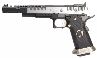 Rplique GBB hx2401 IPSC split silver .38 supercomp - AW custom