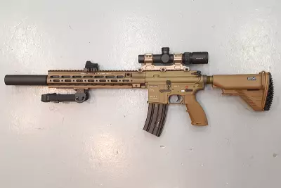 Rplique H&K416 DMR Geissele RAL8000 Titan Custom