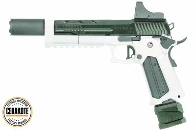 Rplique Hi-Capa 5.1 Charcoal / White Cerakote Custom