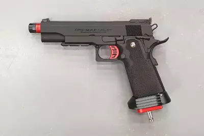 Rplique Hi-Capa 5.1 Tokyo Marui Noir / Rouge HPA Custom
