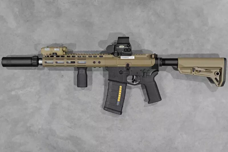 Rplique M4 G101 bi-ton NOVESKE BK/FDE Double Eagle GBBR Custom