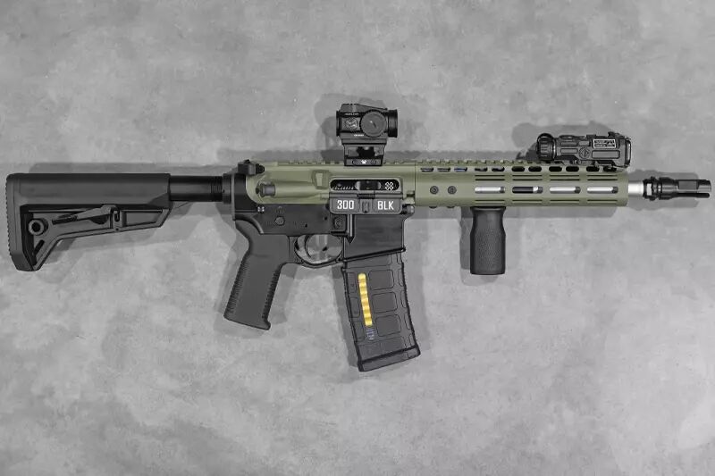 Réplique M4 G101 NOVESKE Noir/OD Magpul Cerakote Double Eagle GBBR Custom