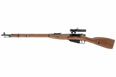 Mosin-Nagant sniper PU noir bois gauche