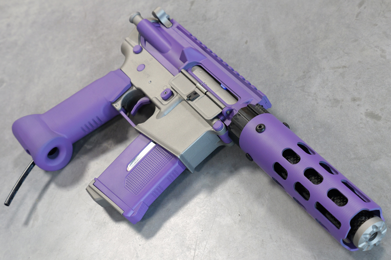 Réplique Speed CQB Purple/Titane Cerakote HPA Custom