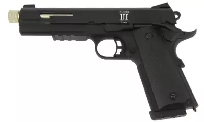 Rplique de poing airsoft 1911 Rudis III Or SECUTOR CO2 compatible gaz