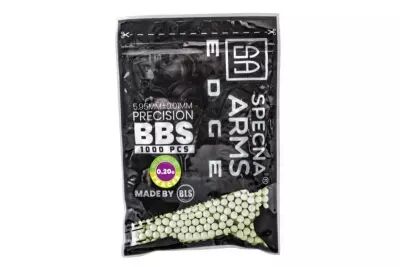 Sachet 1000 billes 0.20g traantes verte Bio EDGE Specna Arms