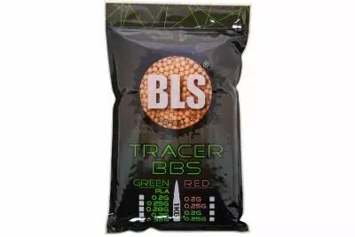 Sachet de 5000 billes 0.25g traantes rouge BLS