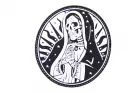 Santa Muerte Rubber Patch SWAT