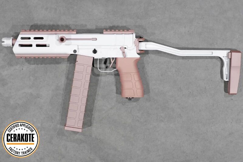 Scorpion Mod M Tokyo Marui AEP \ WHITE\  Cerakote